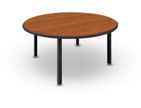 Wisconsin Bench: 72Wx48D LOBO Horseshoe Table with HPL Top and LOTZ Armor  Edge - Adjustable Height