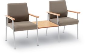 Sophisticate 2-Chairs w/ Connecting Center Table - LEMC-2-CCT | K-Log