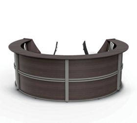 Linea Italia Linea Italia Zu290 Curved Reception Desk Four Unit