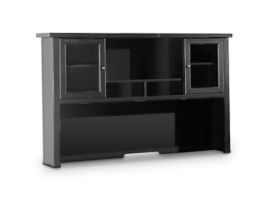 Martin Furniture Tribeca Loft Midnight Smoke Black Hutch With