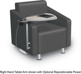Align Arm Chair w/ Tablet Arm in Designer Upholstery - MOD-1ACT-D | K-Log