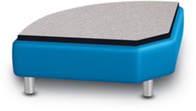 Modular Soft Seating Round Corner Bench with Laminate Top Grade 1