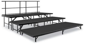 National Public Seating: 3-Level Stage Set w/ Polydeck | SST