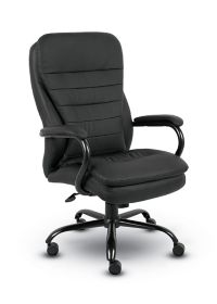 Boss CaressoftPlus High-Back Executive Office Chair, Black
