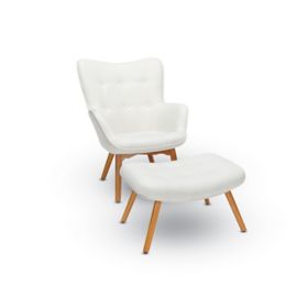 side chair with ottoman