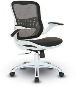 Office Star Ventilated Manager's Office Desk Chair with Breathable Mesh  Seat and Back, Black Base, Black