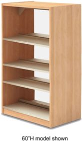 Prominent Library Double-Sided Bookcase w/ Steel Shelves - OW-SD-S | K-Log