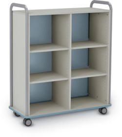 6-Shelf Edison Mobile Bookcase - PMR-CFD45 | K-Log