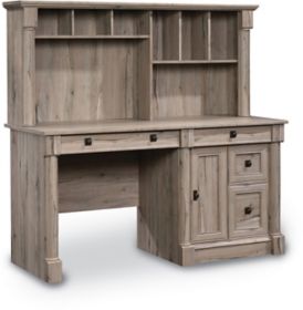 Sauder Woodworking Palladia Collection Computer Desk with Hutch Split Oak 424814