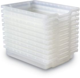 Small Translucent Bins for Friendly-Spaces Storage - Pack of 10 - SCU ...