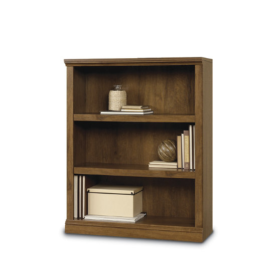 Arise 3 Shelf Bookcase Stn Bk3 K Log, Sauder 3 Shelf Bookcase Estate Black Finish