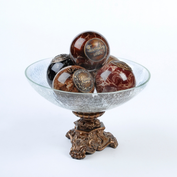 Sentiment Glass Orb Bowl Set Kirklands