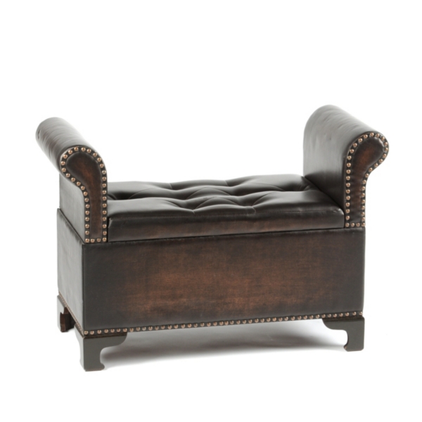 Roll Arm Storage Bench Kirklands