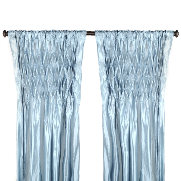 Blue Smocked Curtain Panels Kirklands