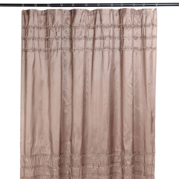 Taupe Ruffle Shower Curtain Kirklands