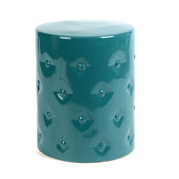 Turquoise Ceramic Stool Kirklands