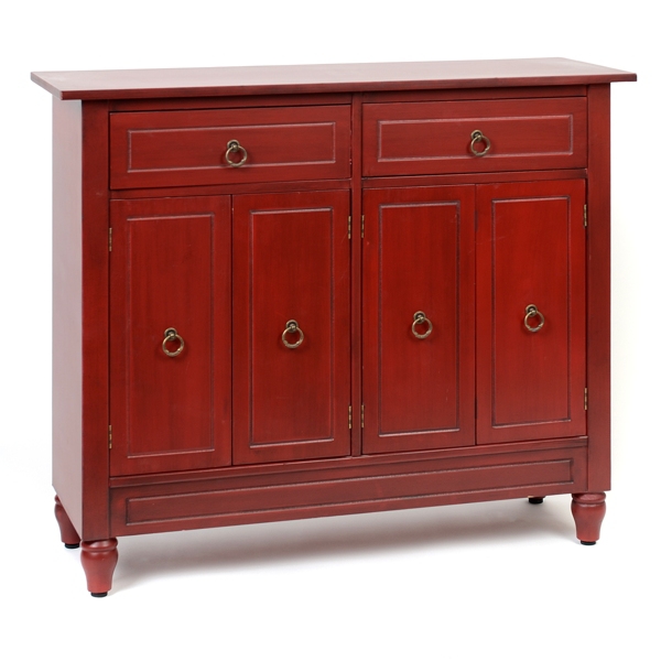 Red Double Door Cabinet Kirklands