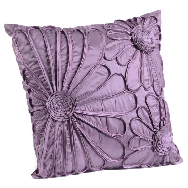 Upscale Purple Flower Pillow Kirklands