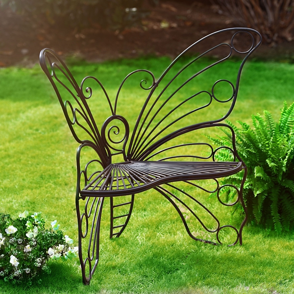 Black Butterfly Metal Patio Chair Kirklands