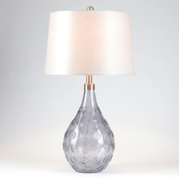 Gray Glass Table Lamp | Kirklands