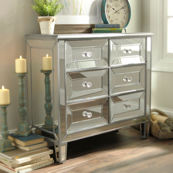 Silver Mirrored Chest Kirklands