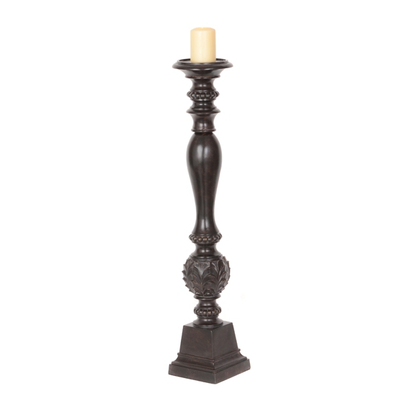 Dark Bronze Pillar Candle Holder 36 In Kirklands