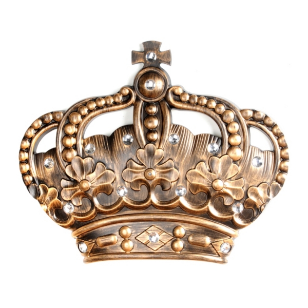 Her Crown Gold Jeweled Wall Plaque | Kirklands