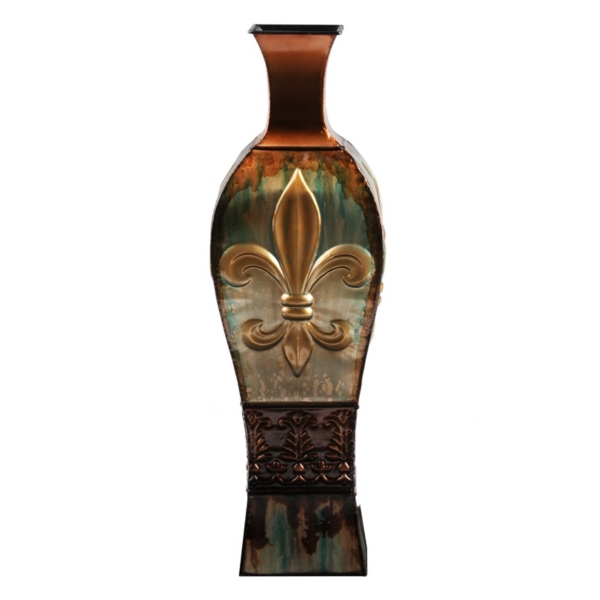 Metallic Fleur De Lis Floor Vase Kirklands