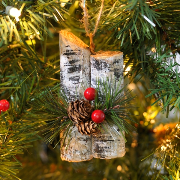 White Birch Bundle Ornament Kirklands