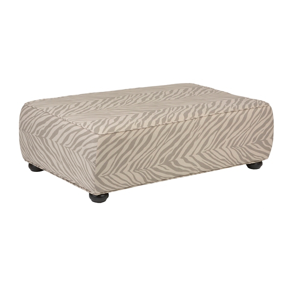 Gray Zebra Print Ottoman Kirklands