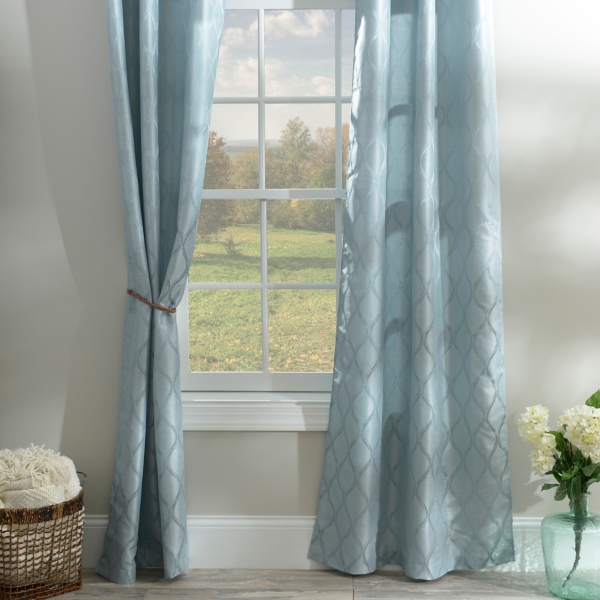 Blue Mercer Curtain Panel Set 84 In Kirklands