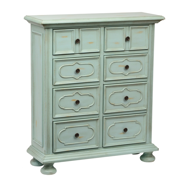 Hand Painted Mint Green 8 Drawer Chest Kirklands