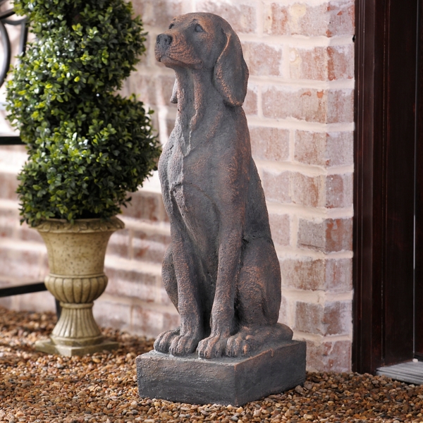 Concrete Dog Statue Kirklands