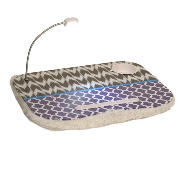 Black And Blue Lap Desk With Light Kirklands