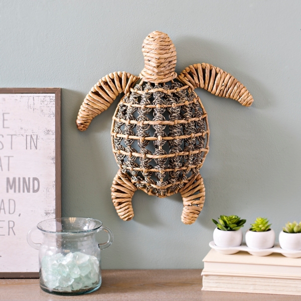 Natural Woven Sea Turtle Plaque Kirklands