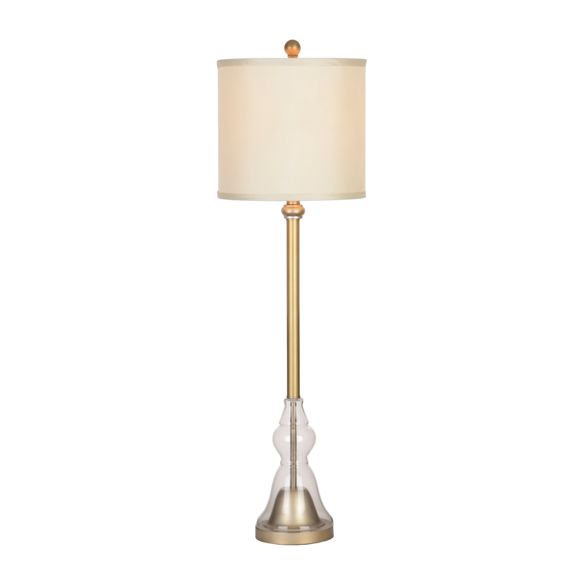 Bronze and Glass Buffet Lamp | Kirklands