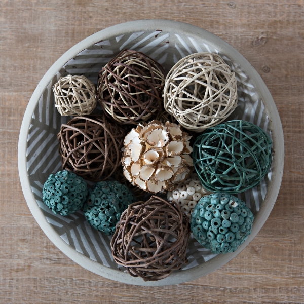 Dusty Turquoise Dried Orb Set Kirklands