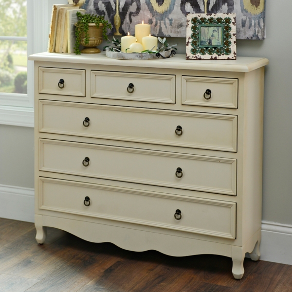 Camille Distressed Cream Chest Kirklands