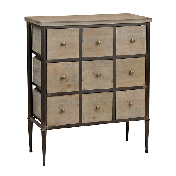 Natural Burton 9 Drawer Cabinet Kirklands