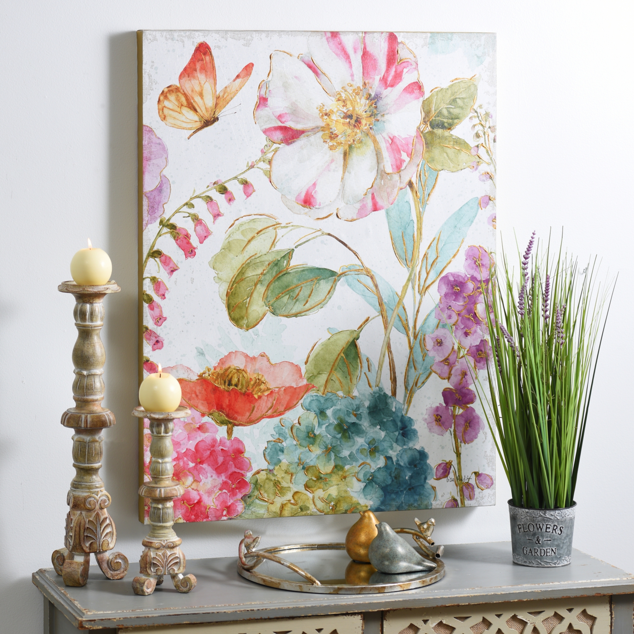 Rainbow Garden Canvas Art Print | Kirklands