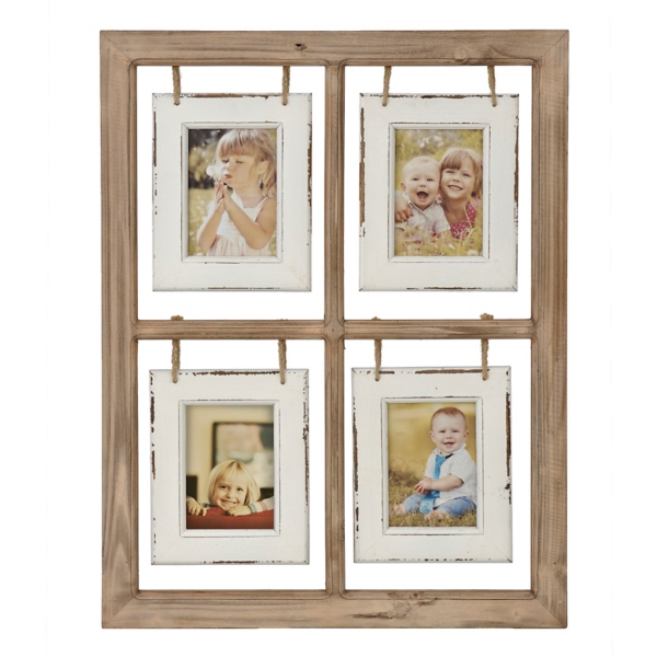 Natural Hanging Window Pane Collage Frame | Kirklands