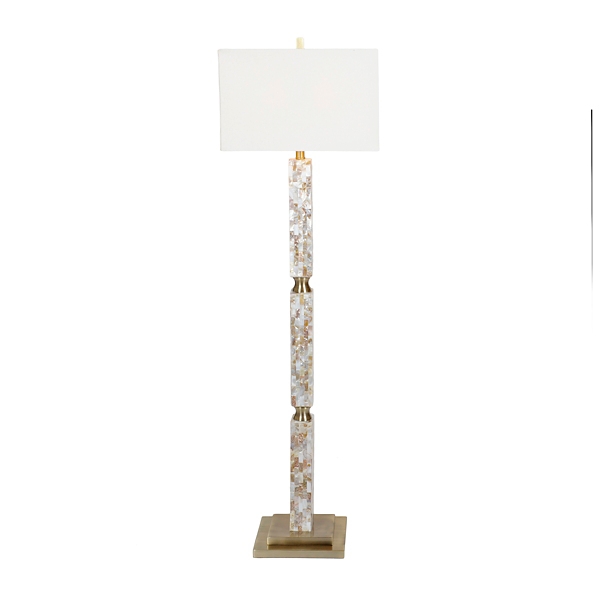 Mother Of Pearl Shell Floor Lamp