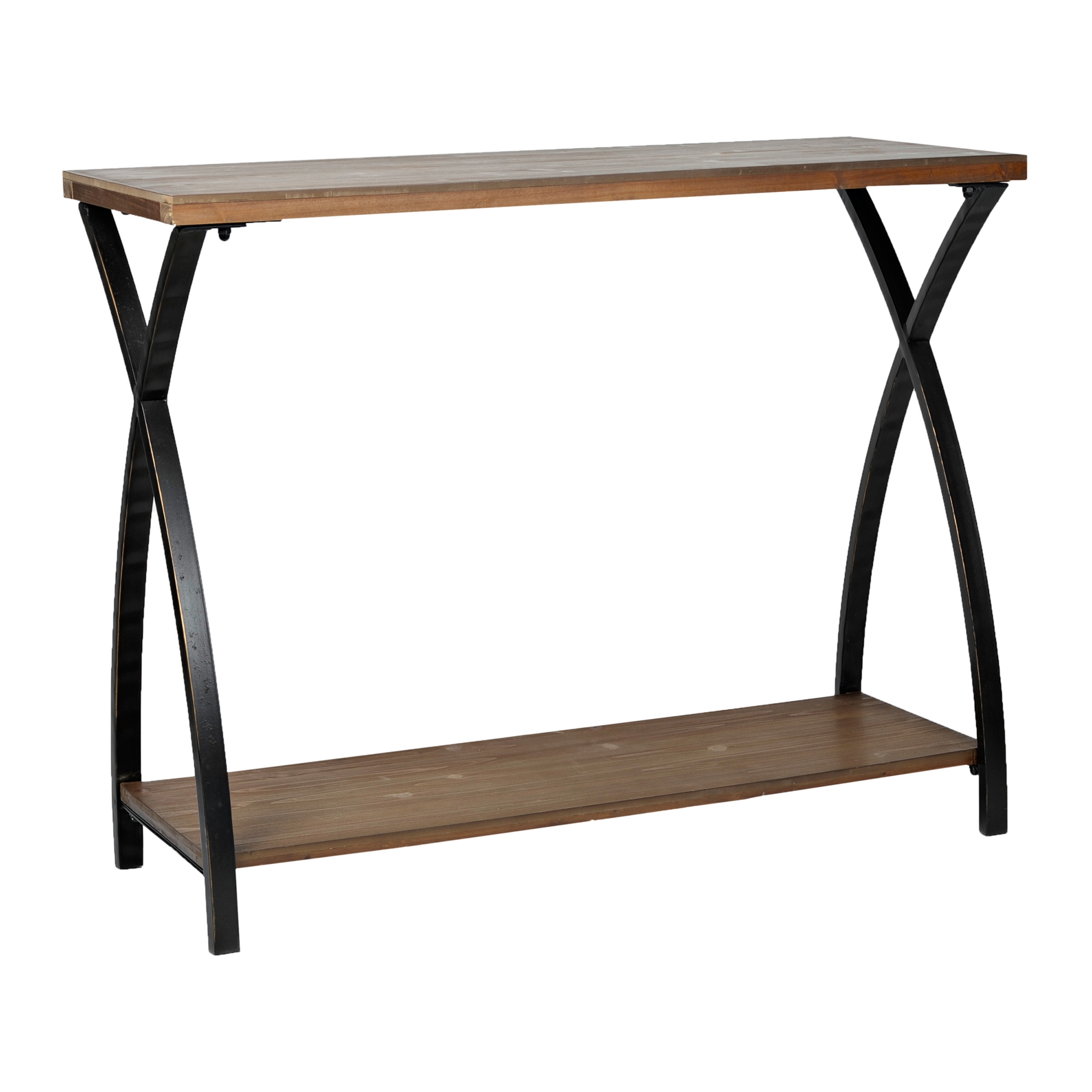 Logan X Wood and Metal Console Table | Kirklands