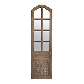 Mirrored Panel Door Wooden Plaque