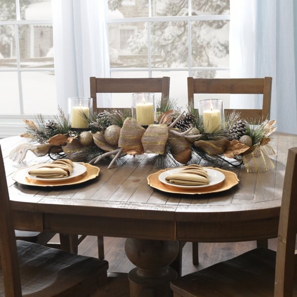 Burlap Deer Antler Centerpiece Kirklands
