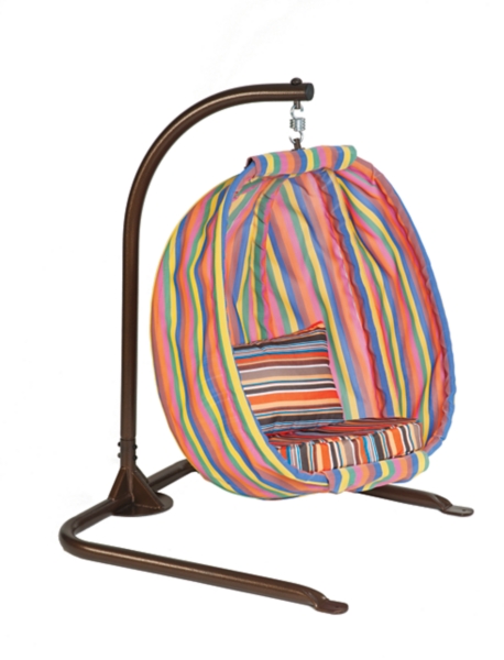 Striped Junior Hanging Egg Chair With Cushions Kirklands