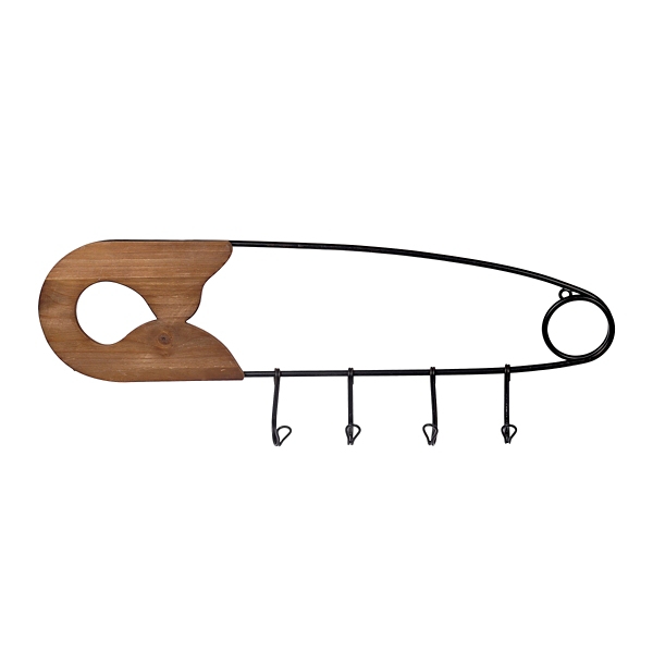 Safety Pin Multihook Wall Plaque Kirklands