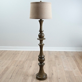 Woodgrain Laney Floor Lamp