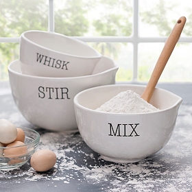Whisk, Mix, and Stir Mix Bowls, Set of 3