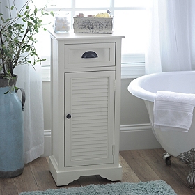 Buttermilk Window Shutter Cabinet